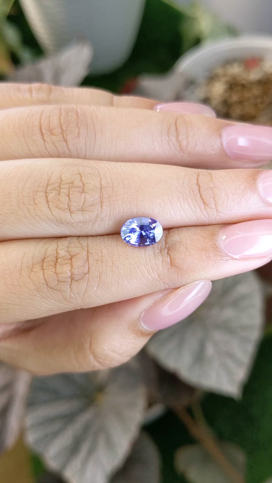 2.05 Ct. Blue Sapphire from Ceylon (Sri Lanka) Size Video
