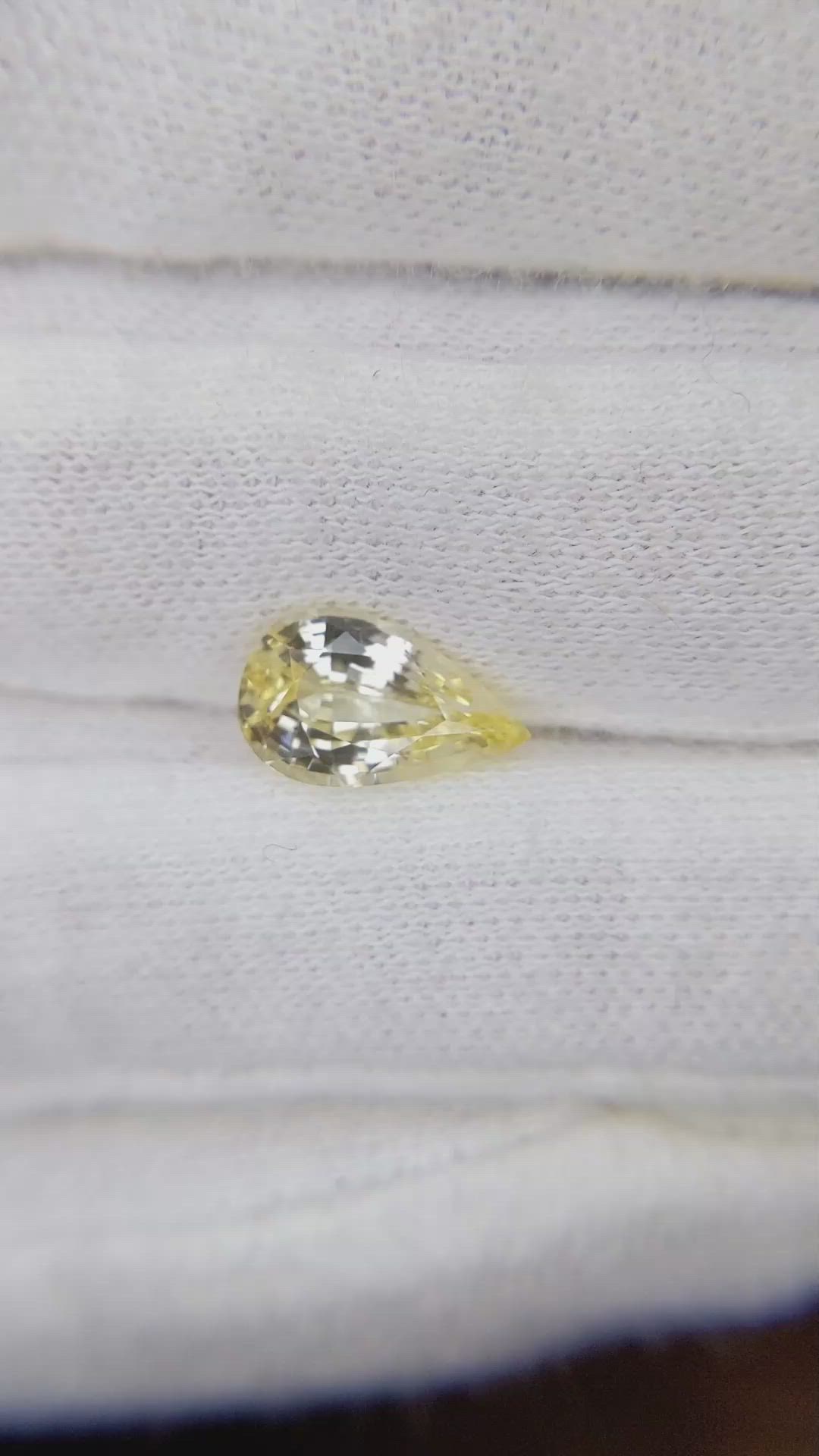 2.33 Ct. Yellow Sapphire from Ceylon (Sri Lanka) Size Video