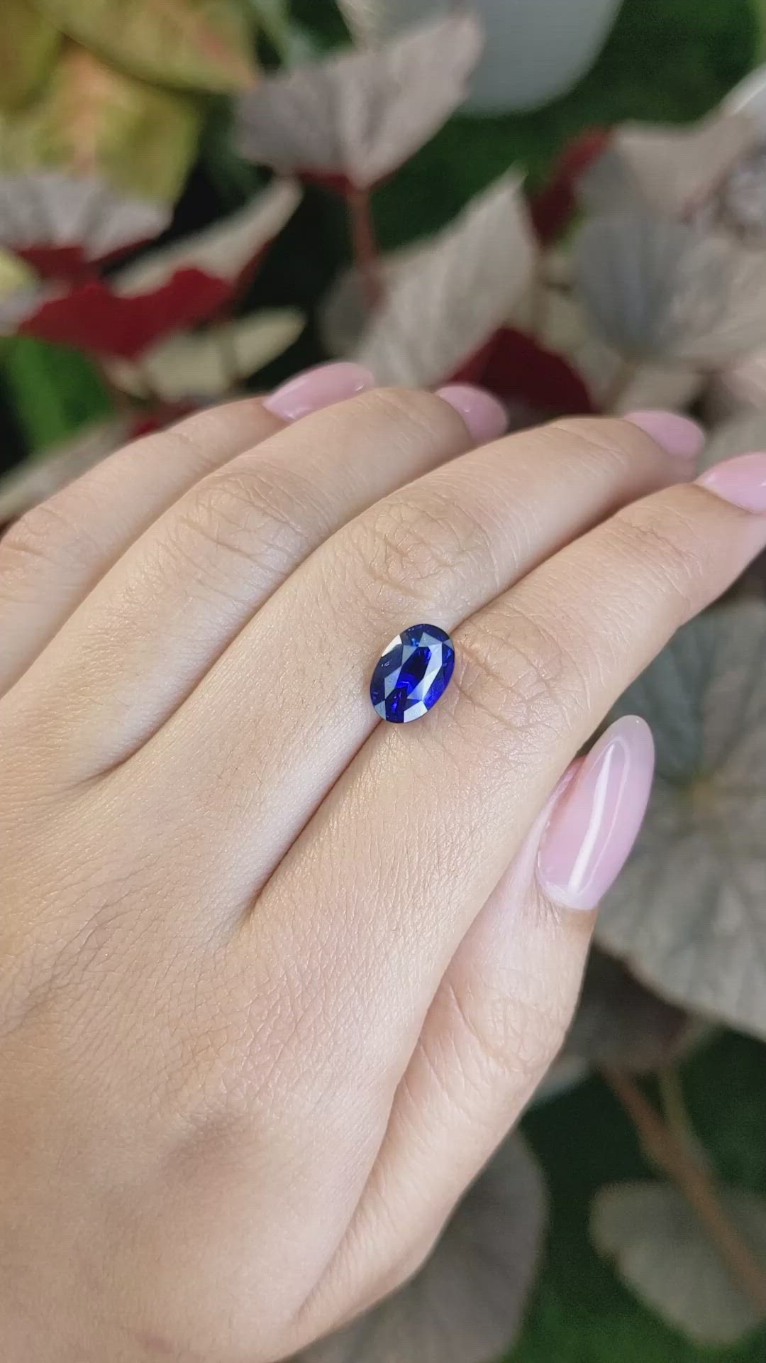 3.05 Ct. Blue Sapphire from Ceylon (Sri Lanka) Size Video