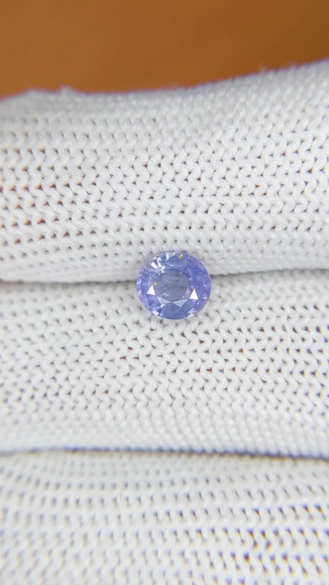 1.01 Ct. Violet Sapphire from Ceylon (Sri Lanka) Size Video