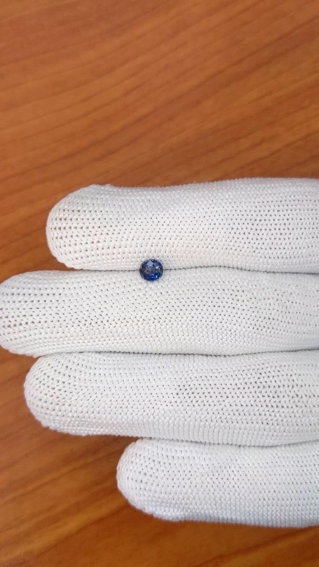 0.41 Ct. Blue Sapphire from Ceylon (Sri Lanka) Size Video