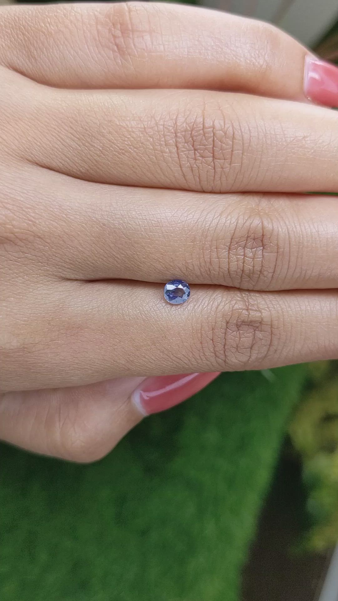0.41 Ct. Blue Sapphire from Ceylon (Sri Lanka) Size Video