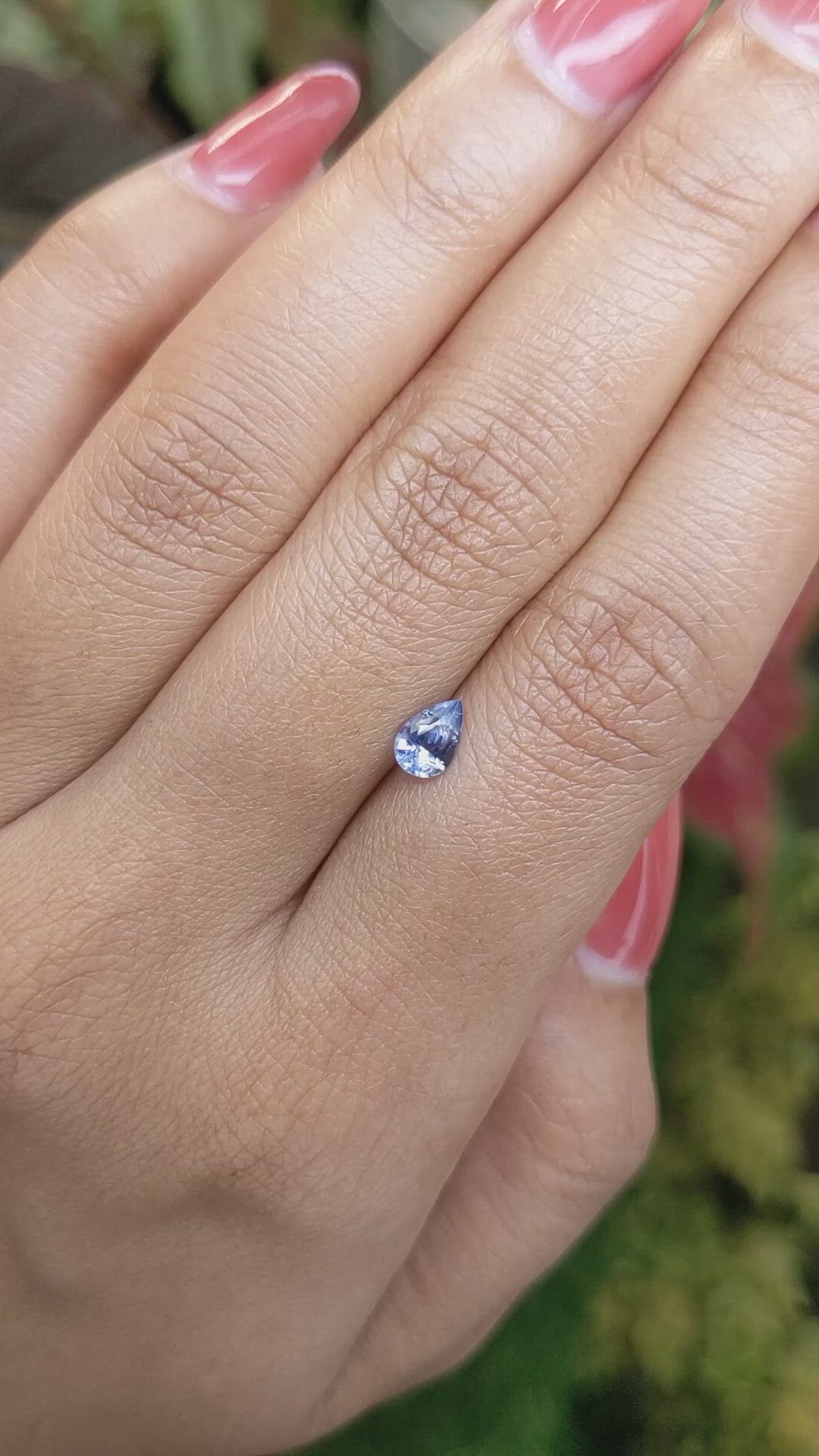 0.54 Ct. Blue Sapphire from Ceylon (Sri Lanka) Size Video