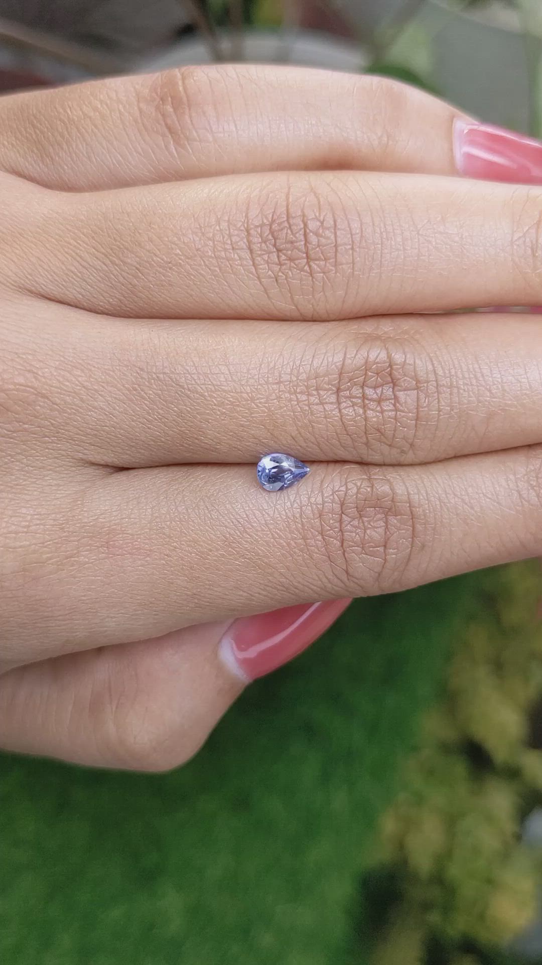 0.54 Ct. Blue Sapphire from Ceylon (Sri Lanka) Size Video