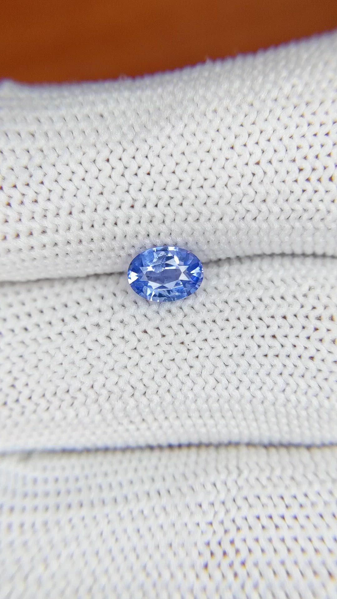 0.70 Ct. Blue Sapphire from Ceylon (Sri Lanka) Size Video