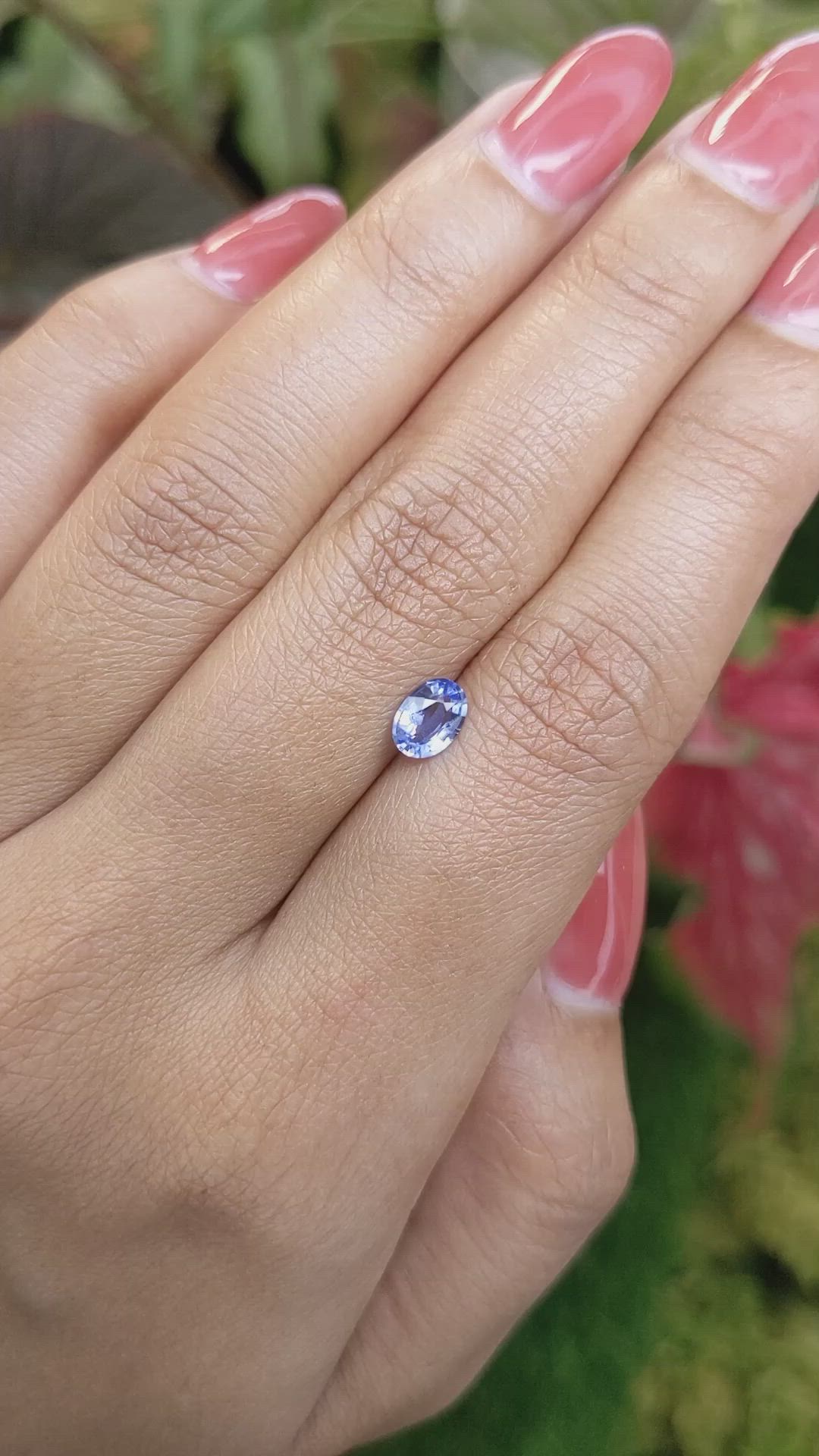 0.70 Ct. Blue Sapphire from Ceylon (Sri Lanka) Size Video