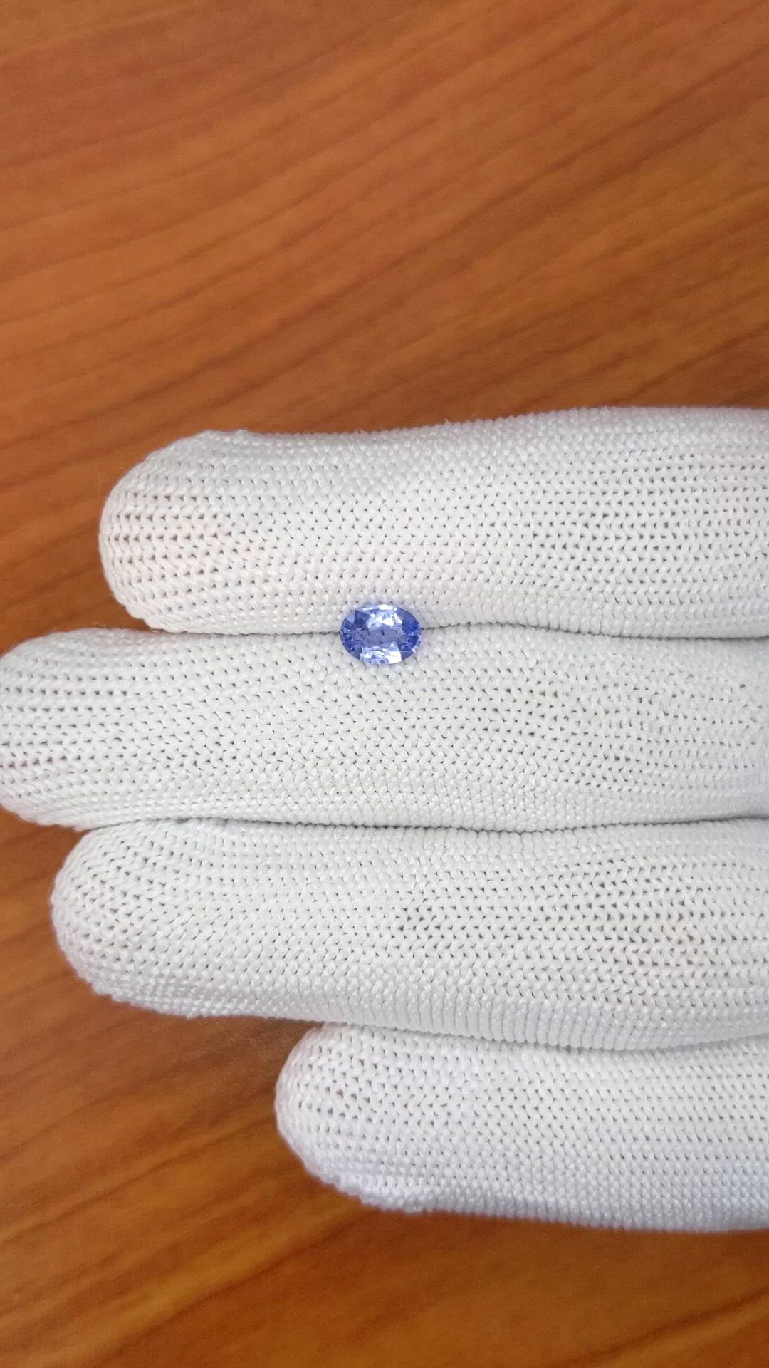 0.70 Ct. Blue Sapphire from Ceylon (Sri Lanka) Size Video