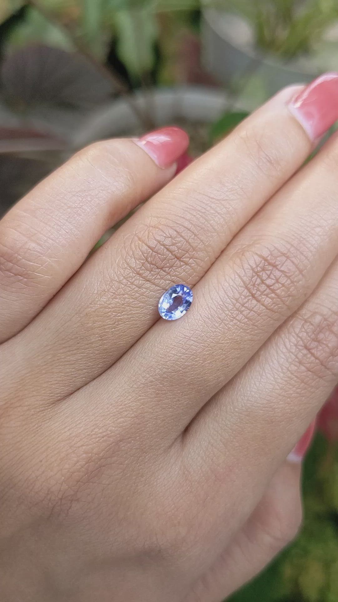 0.70 Ct. Blue Sapphire from Ceylon (Sri Lanka) Size Video