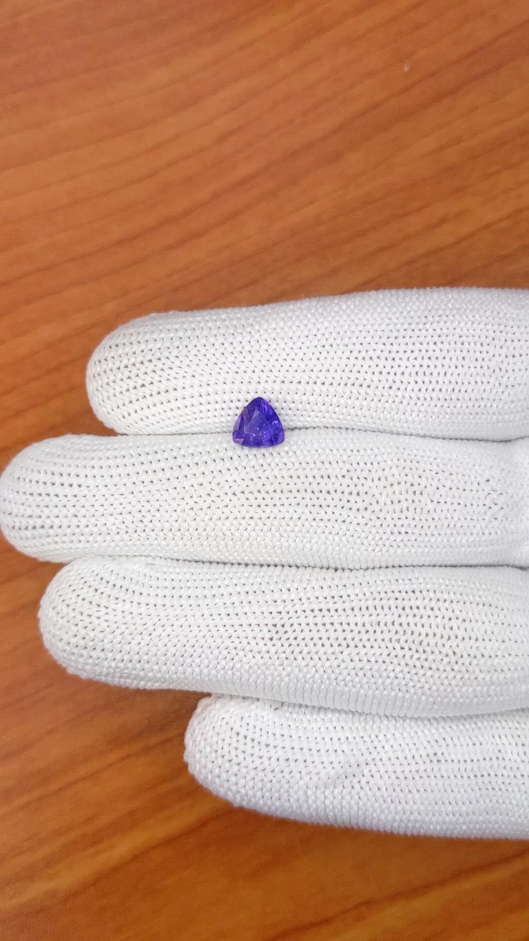 1.16 Ct. Purple Sapphire from Ceylon (Sri Lanka) Size Video