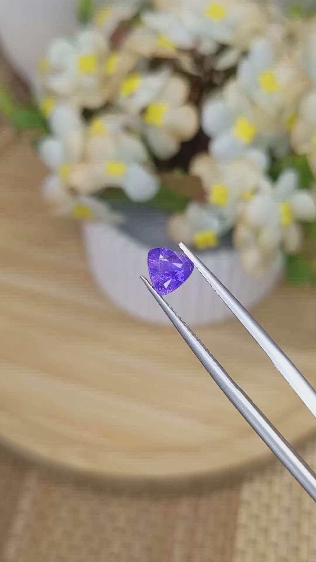 1.16 Ct. Purple Sapphire from Ceylon (Sri Lanka) Size Video