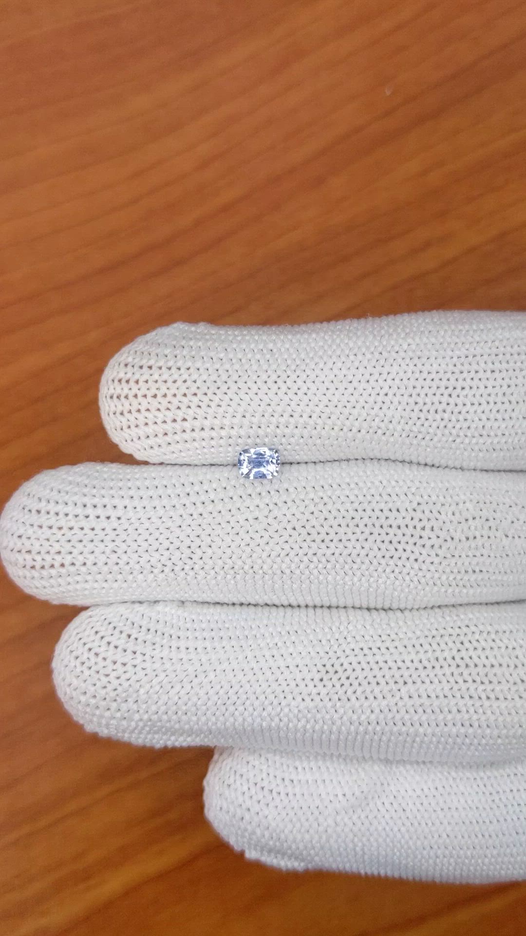 0.35 Ct. Blue Sapphire from Ceylon (Sri Lanka) Size Video