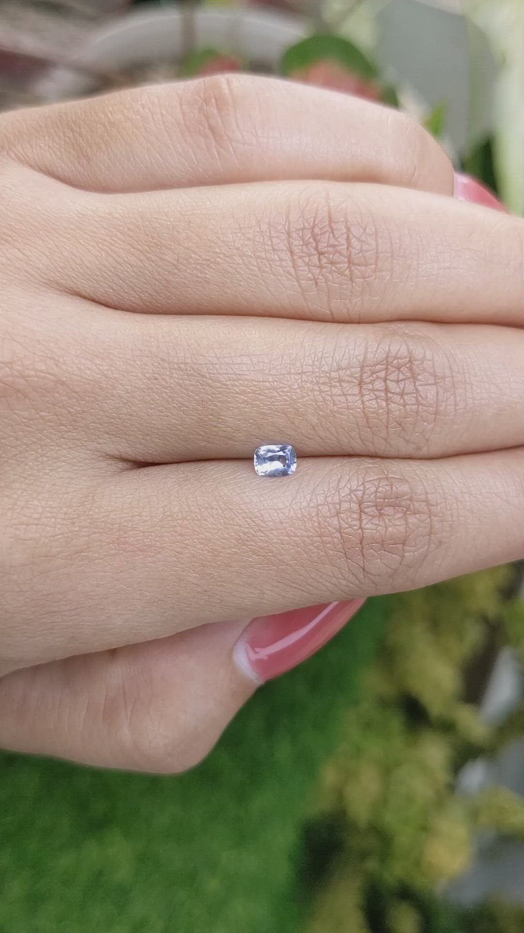 0.35 Ct. Blue Sapphire from Ceylon (Sri Lanka) Size Video