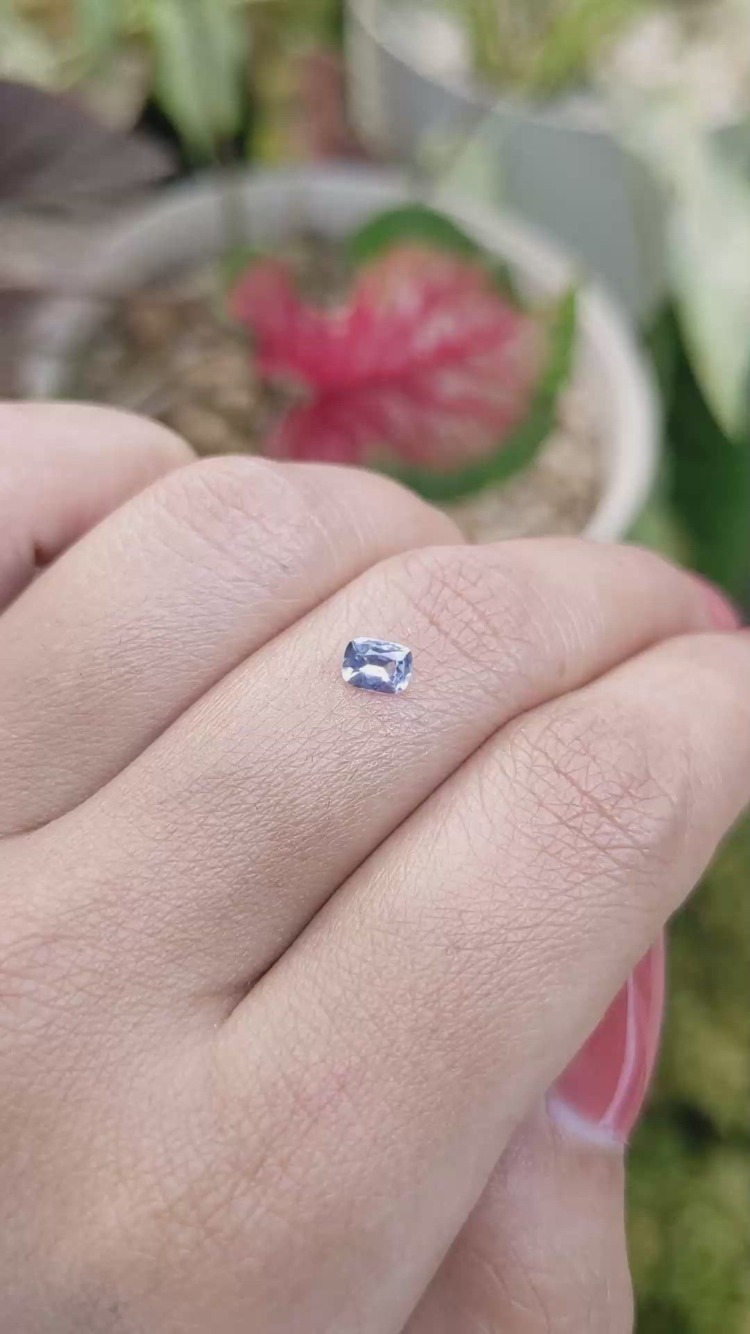 0.35 Ct. Blue Sapphire from Ceylon (Sri Lanka) Size Video