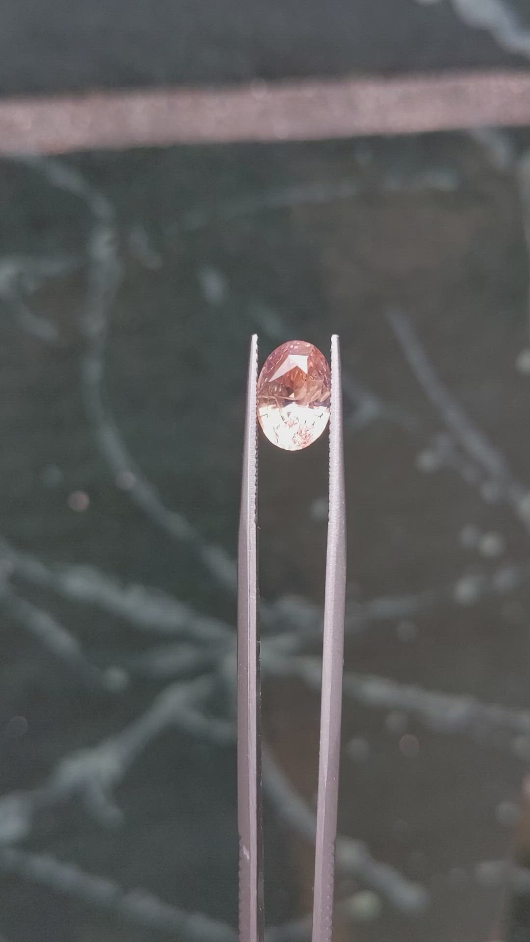4.00 Ct. Orange Sapphire from Ceylon (Sri Lanka) Size Video