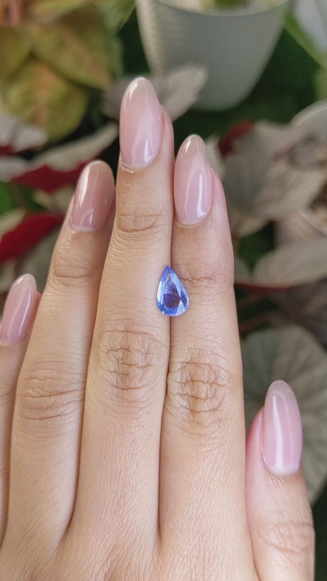 1.34 Ct. Blue Sapphire from Ceylon (Sri Lanka) Size Video