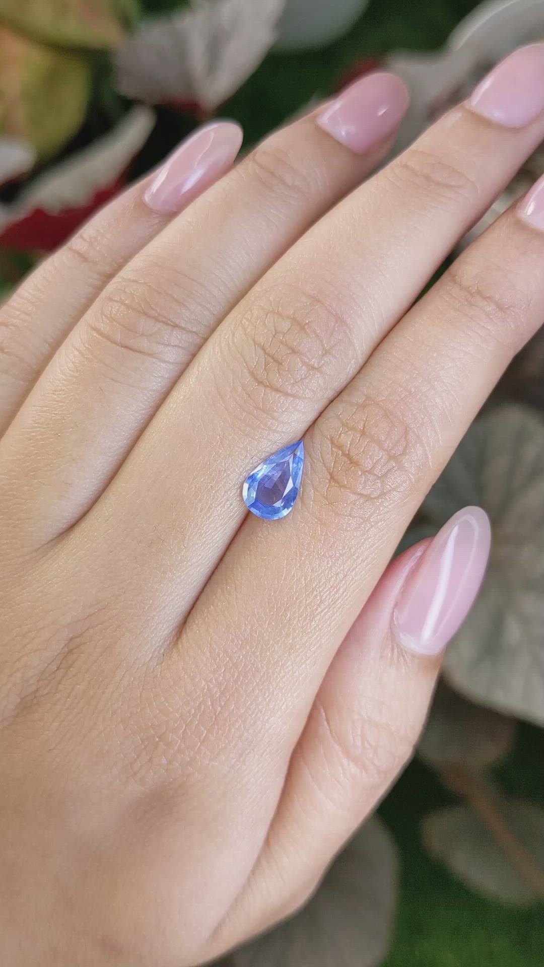 1.34 Ct. Blue Sapphire from Ceylon (Sri Lanka) Size Video