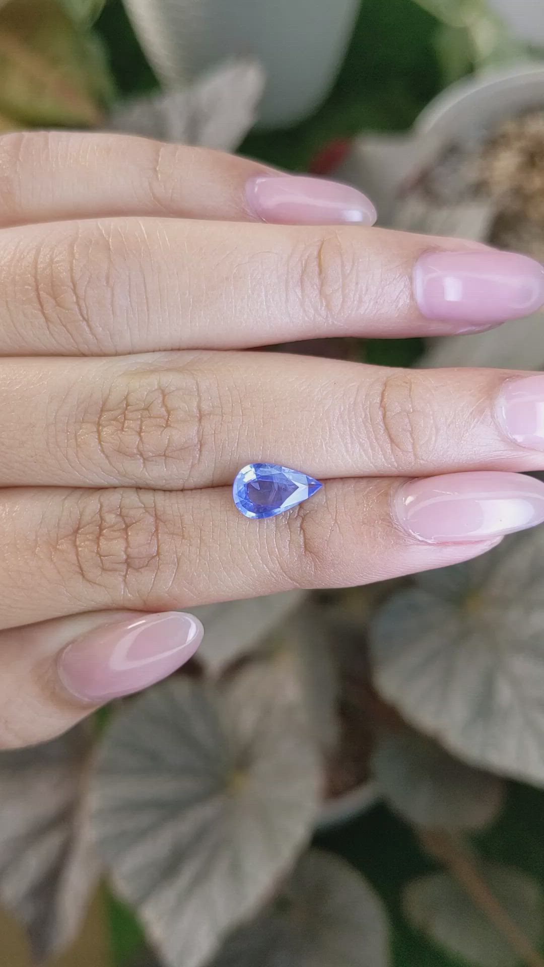 1.34 Ct. Blue Sapphire from Ceylon (Sri Lanka) Size Video