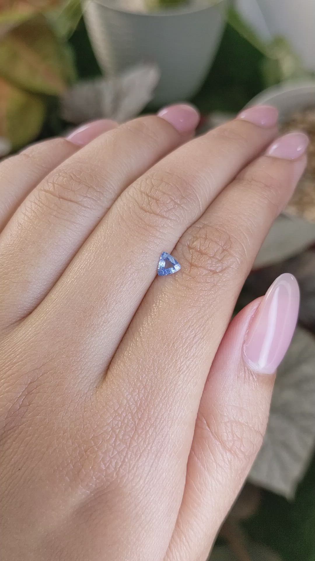 0.30 Ct. Blue Sapphire from Ceylon (Sri Lanka) Size Video
