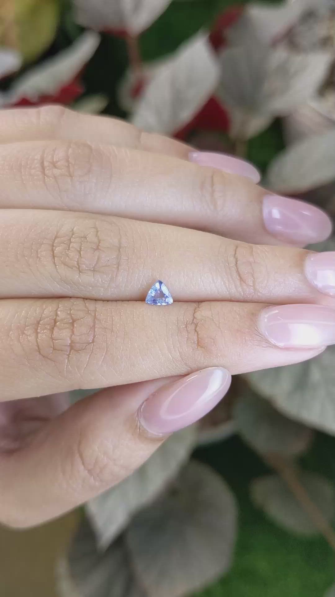0.30 Ct. Blue Sapphire from Ceylon (Sri Lanka) Size Video