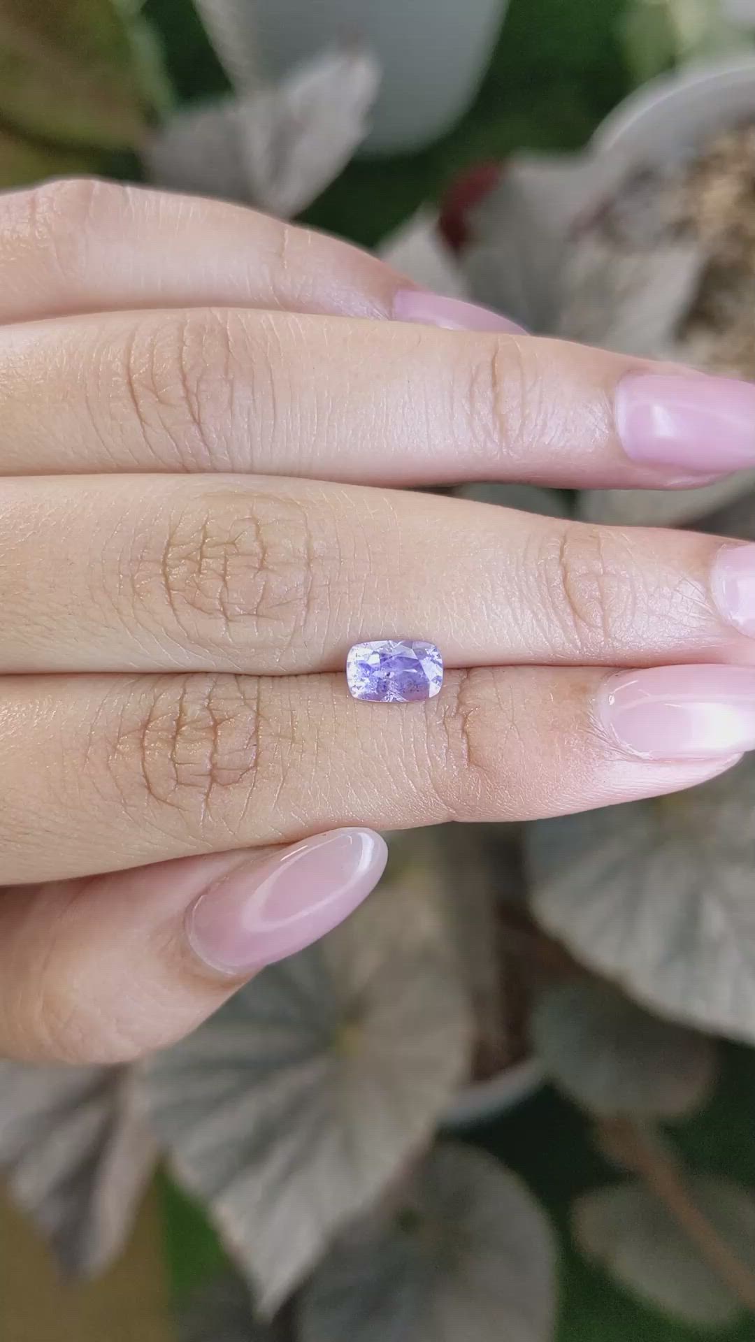 1.14 Ct. Purple Sapphire from Ceylon (Sri Lanka) Size Video