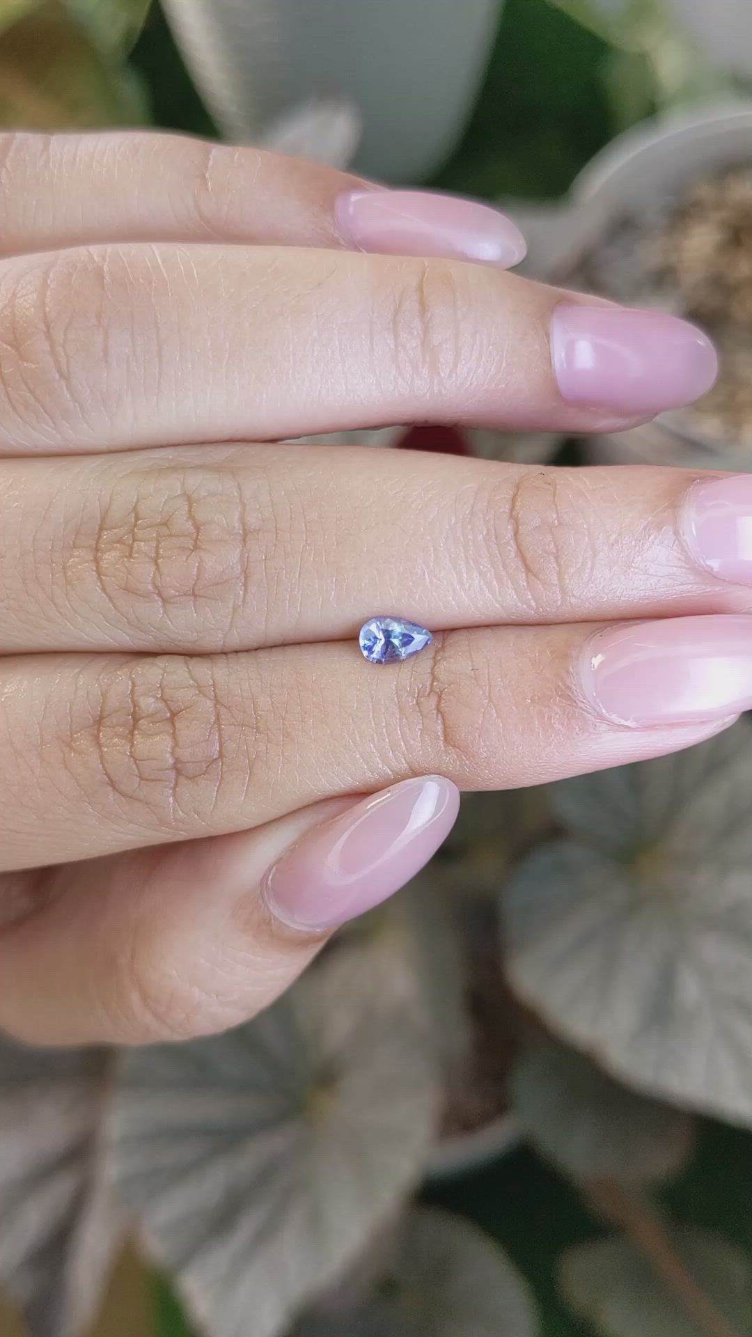 0.36 Ct. Blue Sapphire from Ceylon (Sri Lanka) Size Video