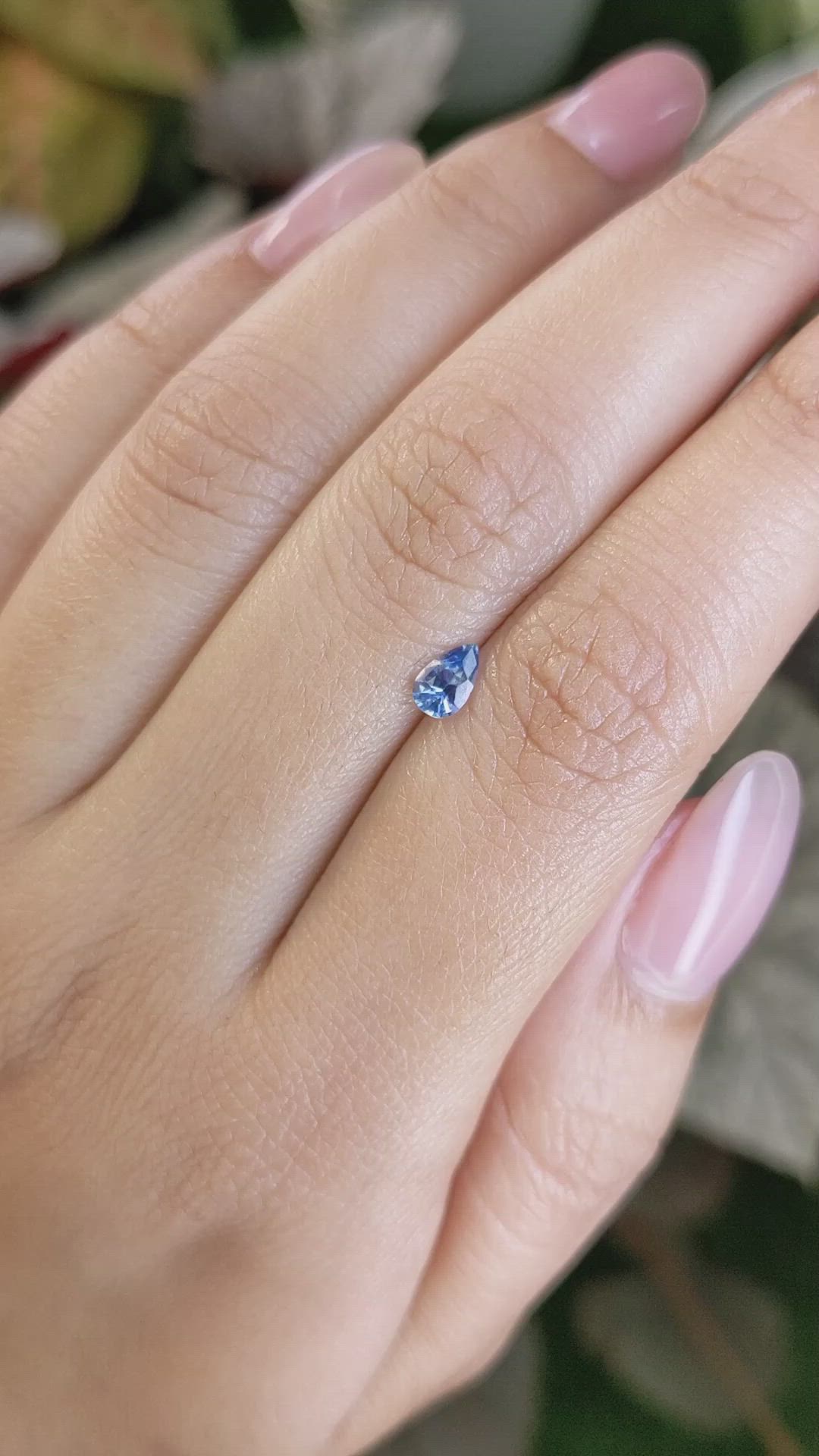 0.36 Ct. Blue Sapphire from Ceylon (Sri Lanka) Size Video