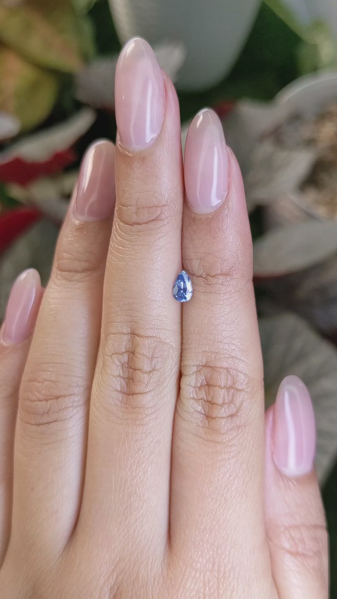 0.36 Ct. Blue Sapphire from Ceylon (Sri Lanka) Size Video