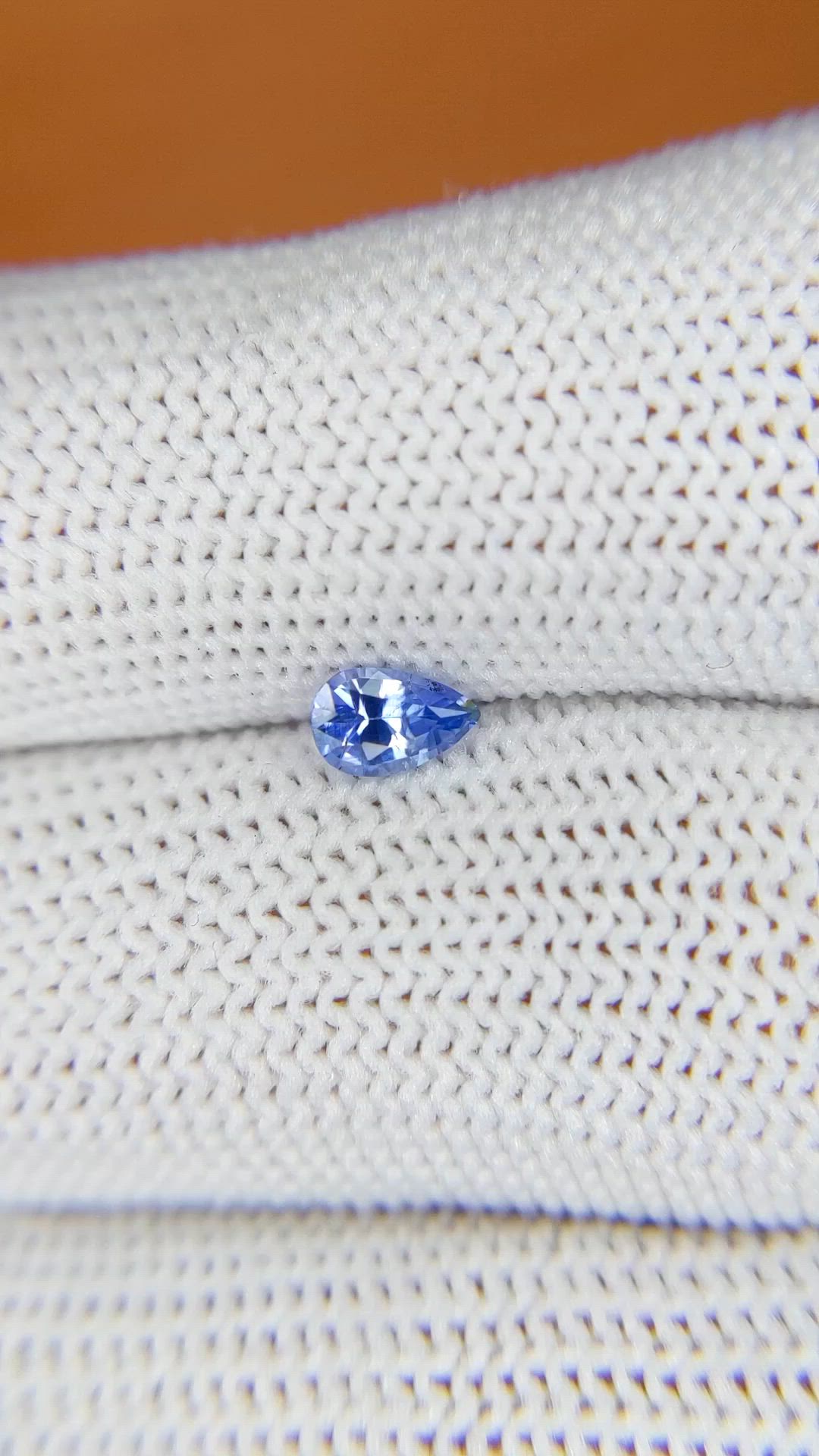 0.36 Ct. Blue Sapphire from Ceylon (Sri Lanka) Size Video