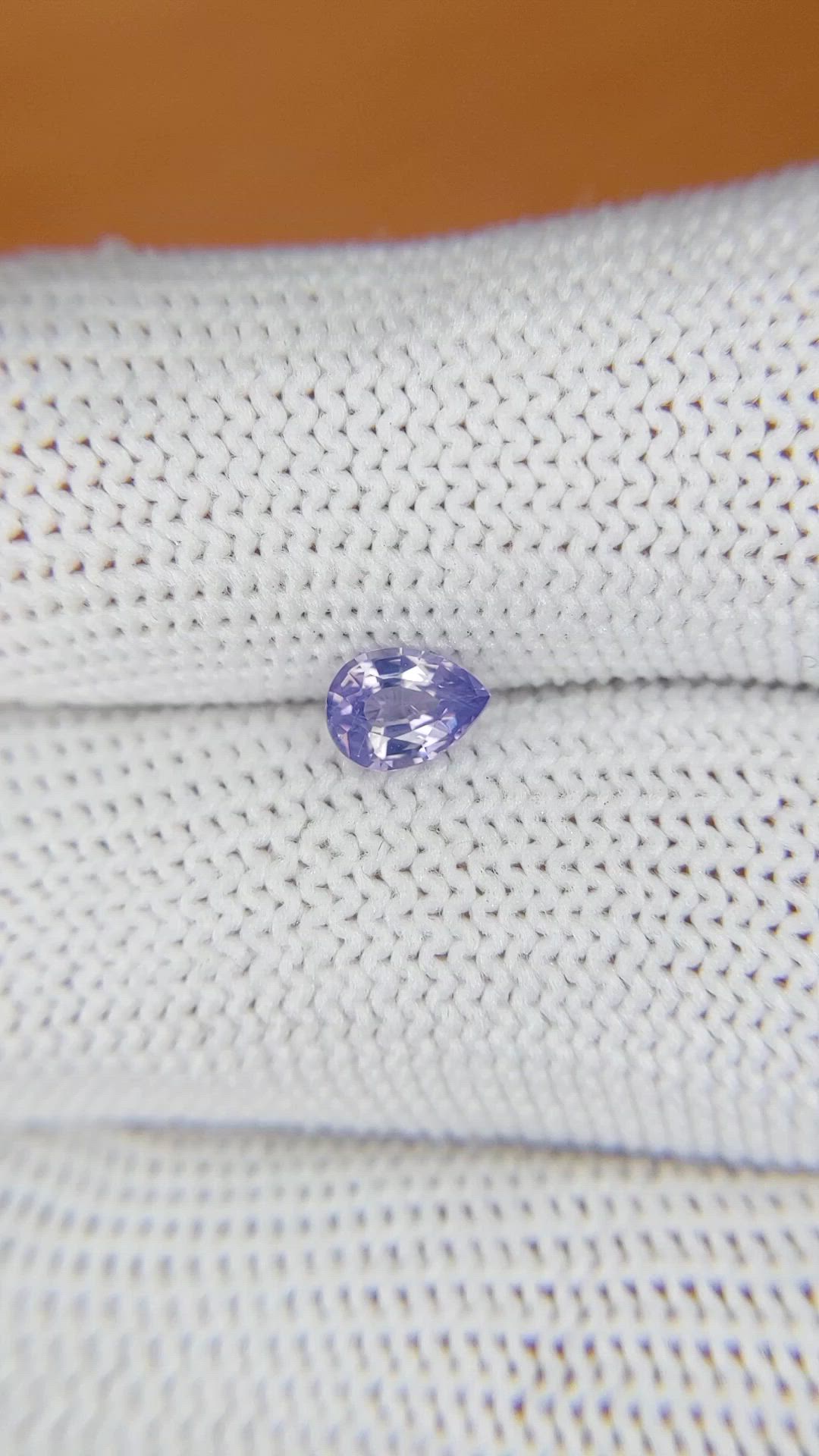 0.56 Ct. Purple Sapphire from Ceylon (Sri Lanka) Size Video