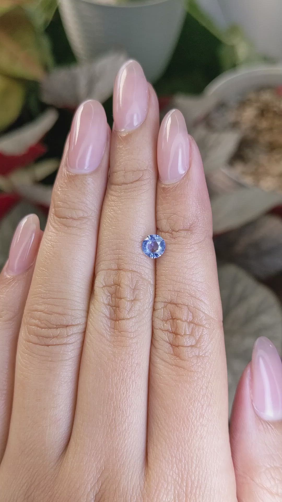 0.66 Ct. Blue Sapphire from Ceylon (Sri Lanka) Size Video