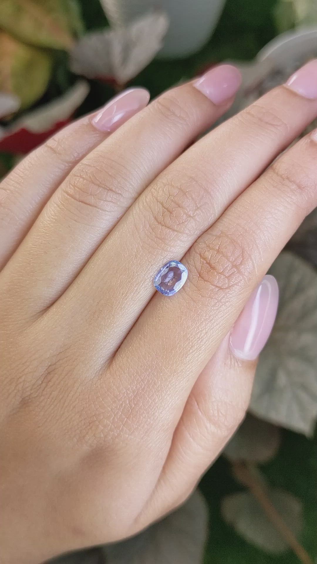 0.93 Ct. Blue Sapphire from Ceylon (Sri Lanka) Size Video