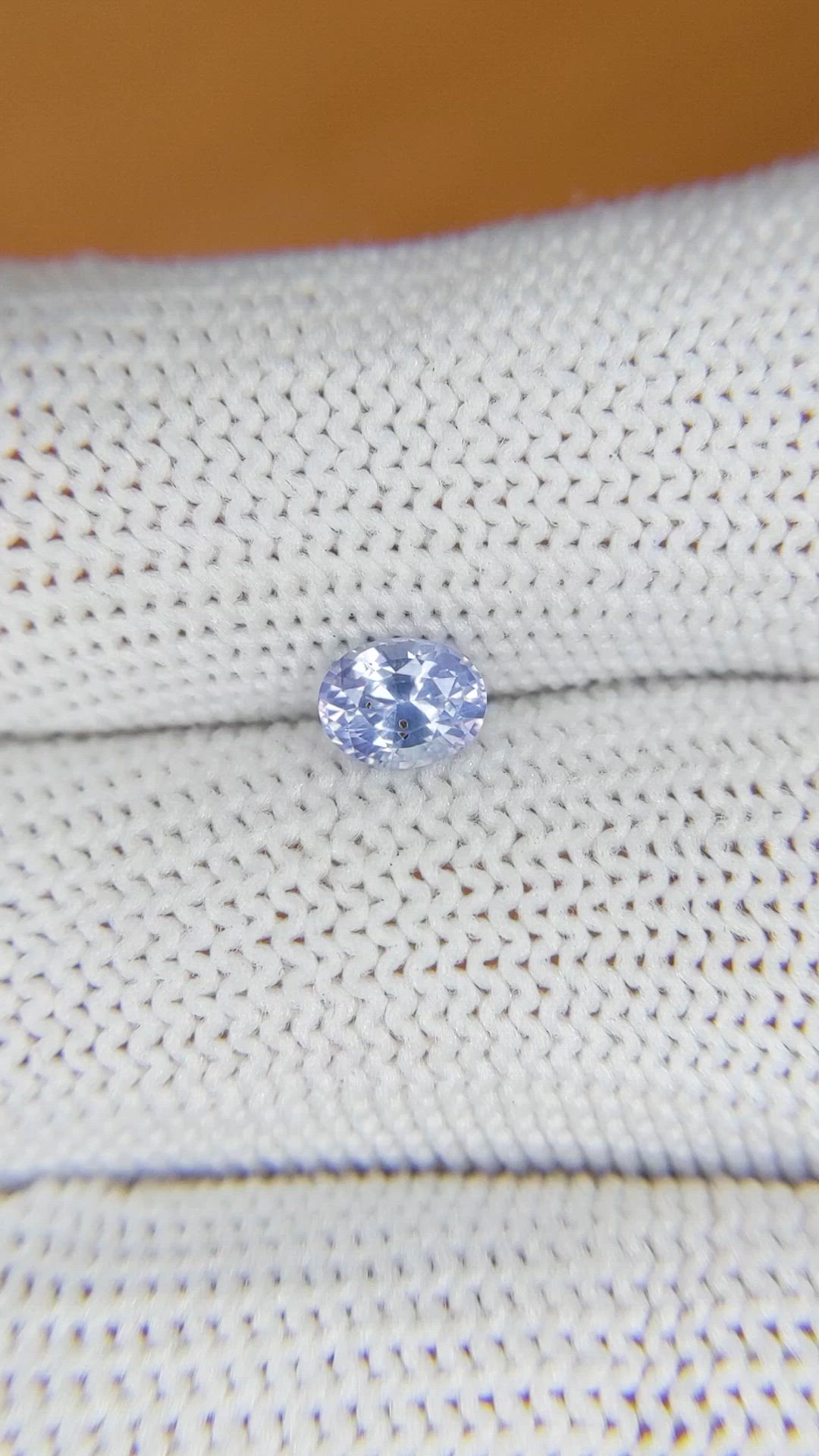 0.66 Ct. Blue Sapphire from Ceylon (Sri Lanka) Size Video