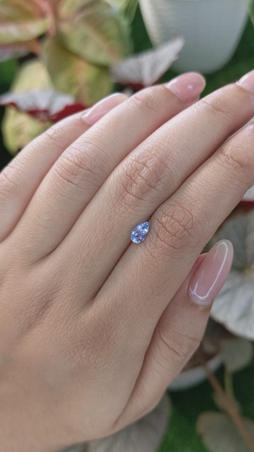 0.64 Ct. Blue Sapphire from Ceylon (Sri Lanka) Size Video