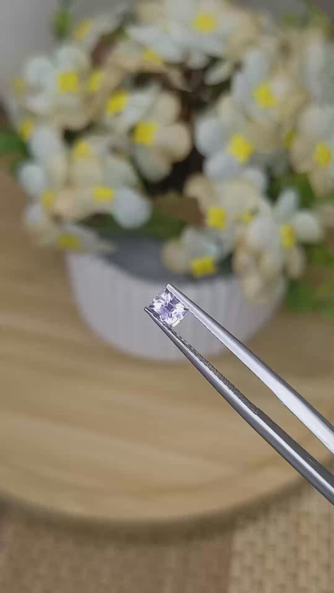 0.48 Ct. Purple Sapphire from Ceylon (Sri Lanka) Size Video