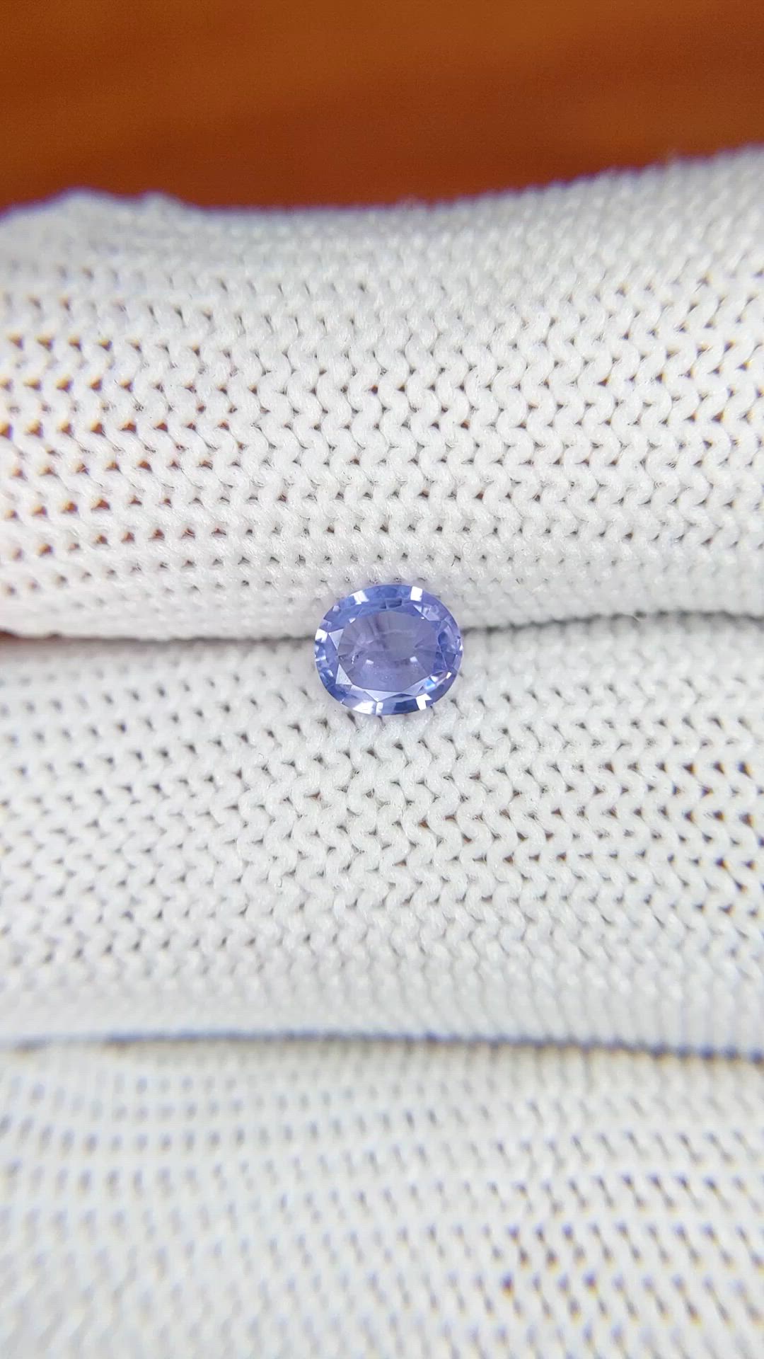 0.60 Ct. Bluish Purple Sapphire from Ceylon (Sri Lanka) Size Video
