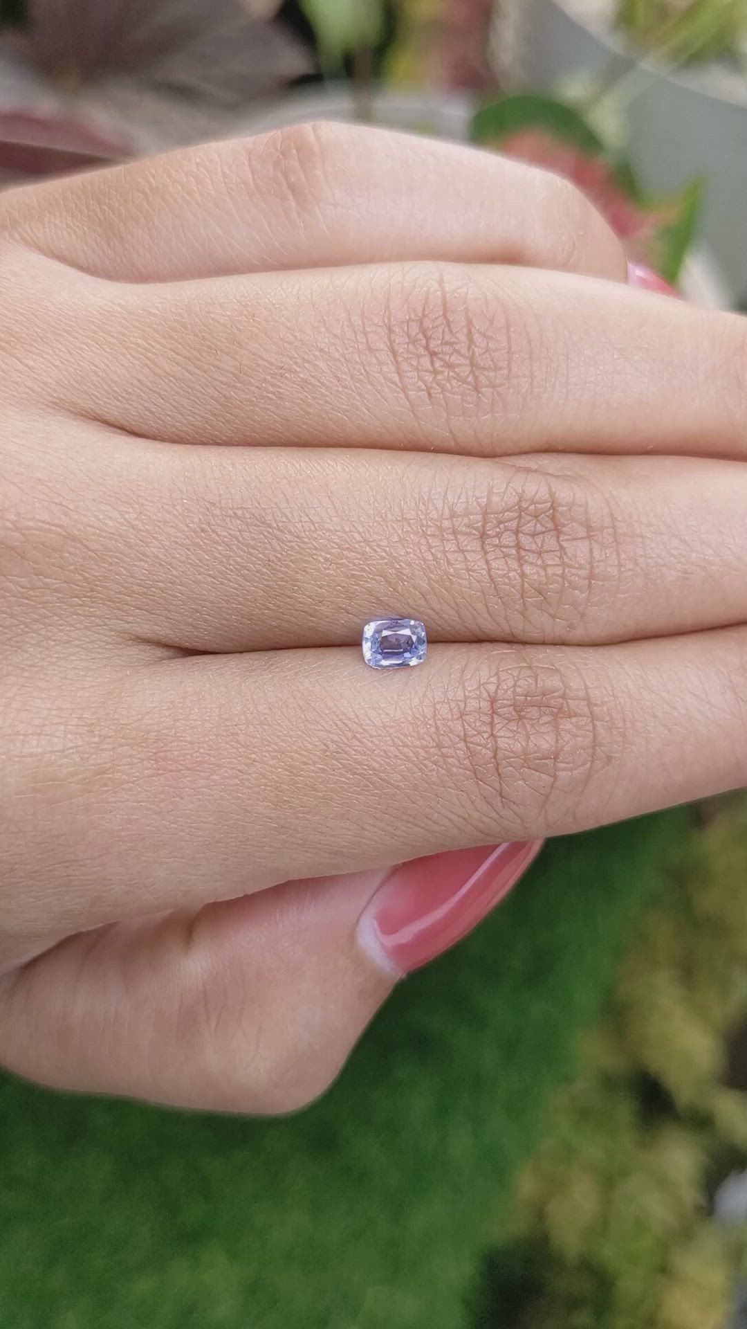 0.54 Ct. Blue Sapphire from Ceylon (Sri Lanka) Size Video