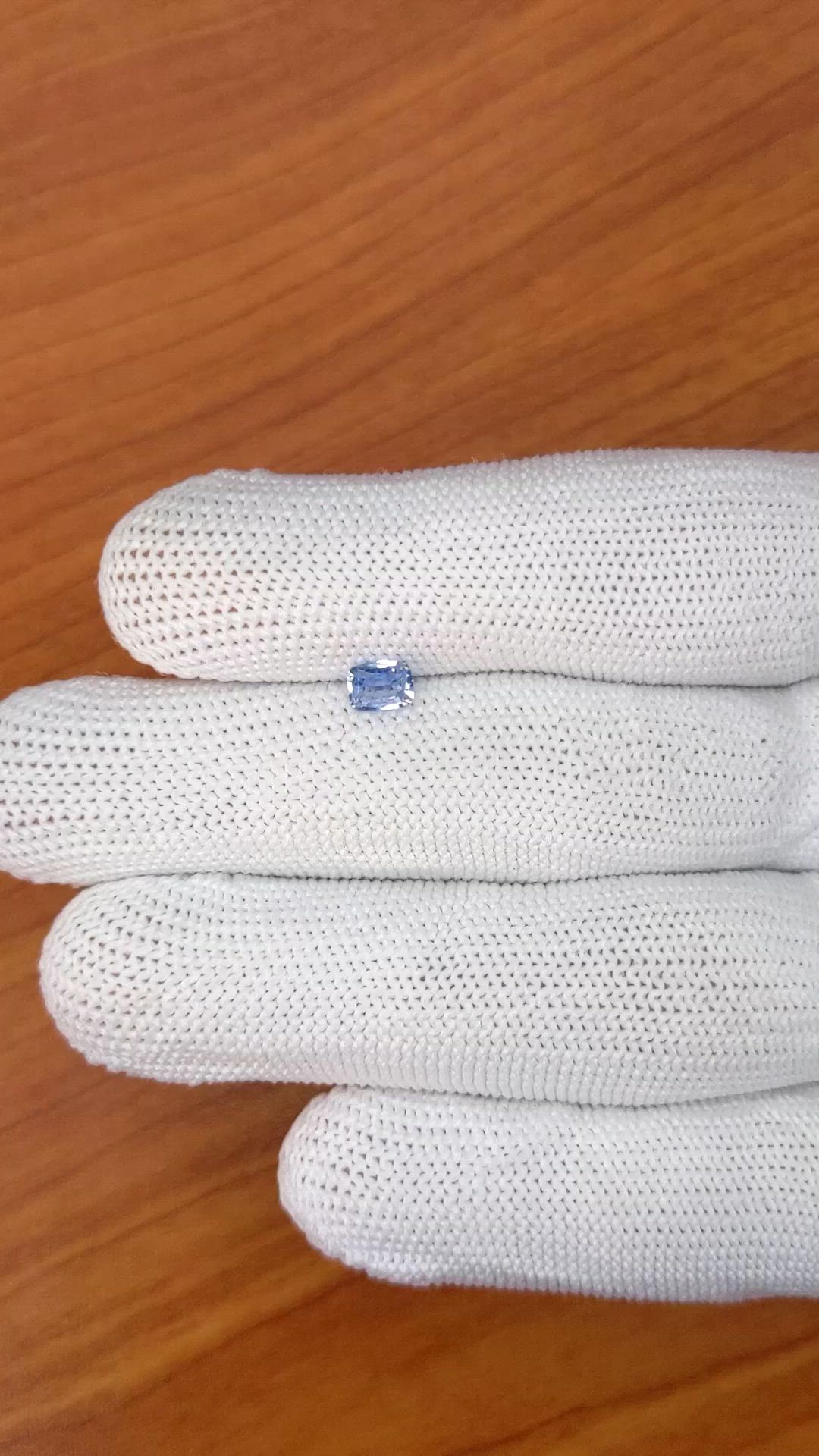 0.54 Ct. Blue Sapphire from Ceylon (Sri Lanka) Size Video