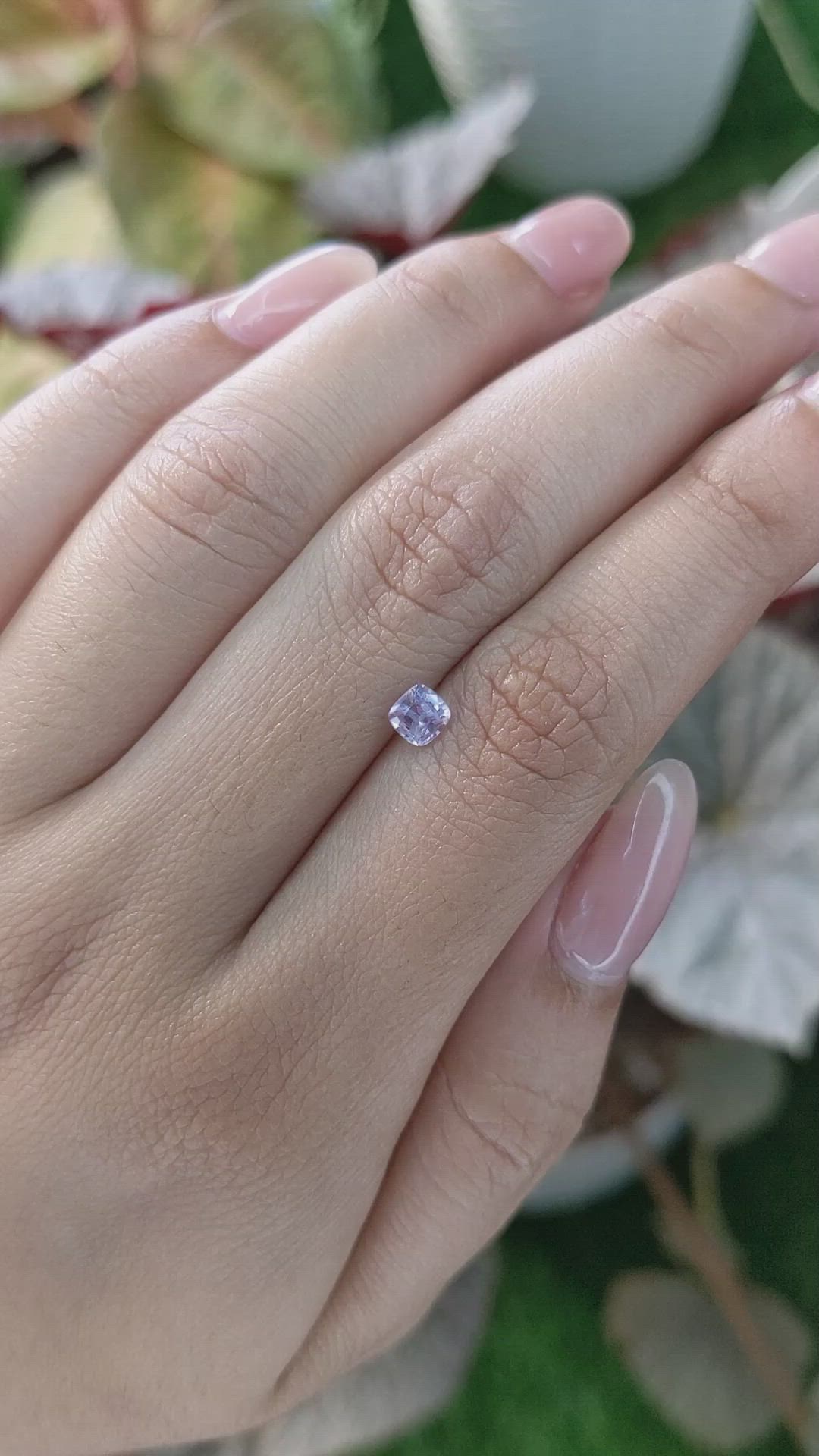 0.48 Ct. Purple Sapphire from Ceylon (Sri Lanka) Size Video
