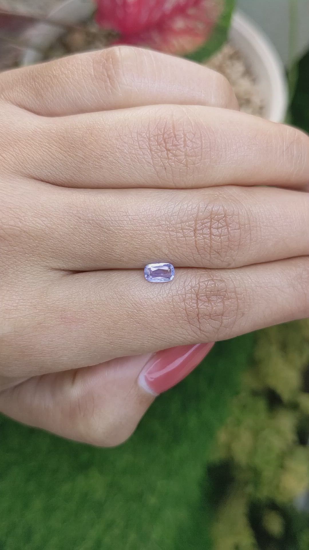 0.60 Ct. Blue Sapphire from Ceylon (Sri Lanka) Size Video