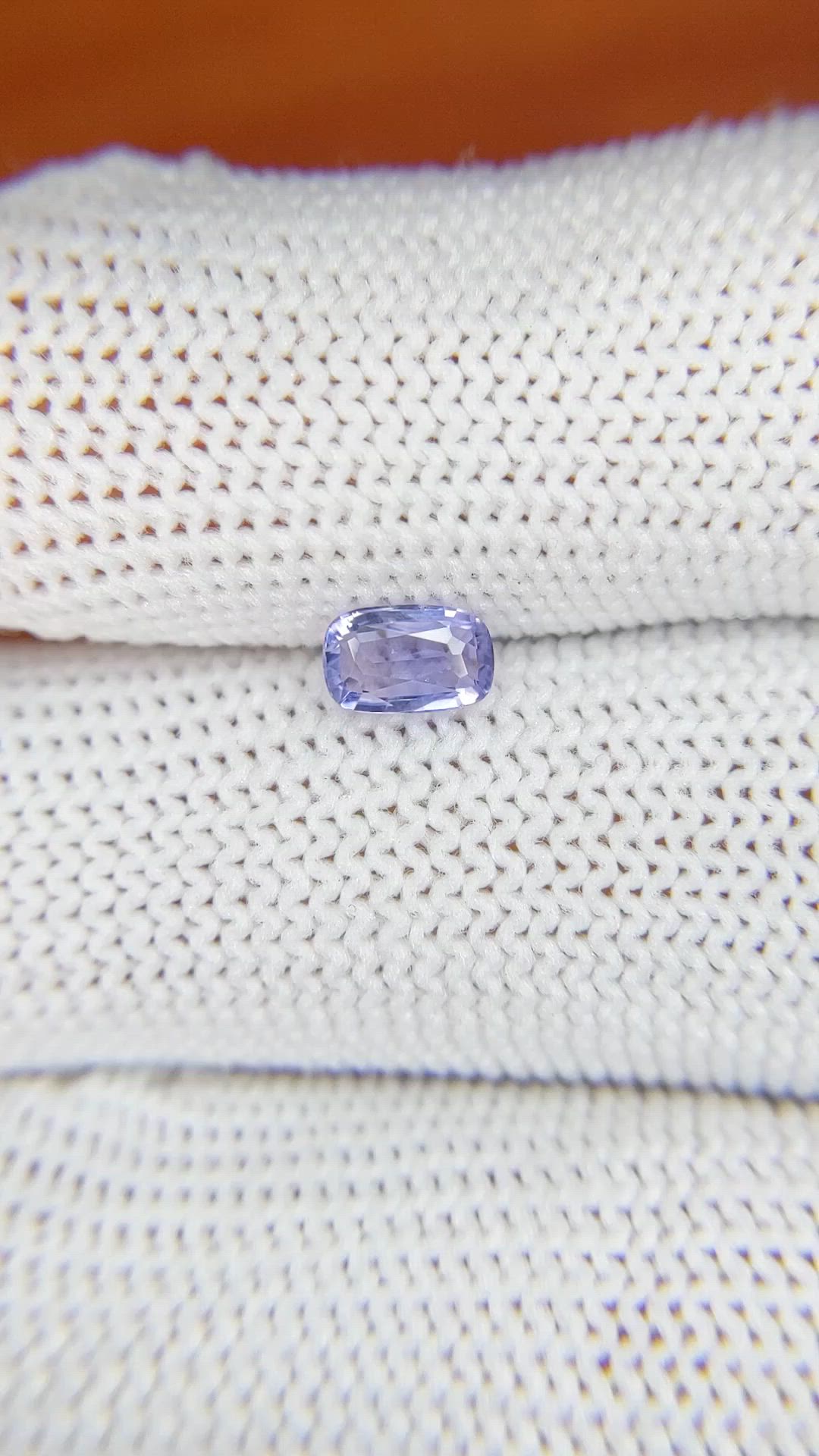 0.60 Ct. Blue Sapphire from Ceylon (Sri Lanka) Size Video