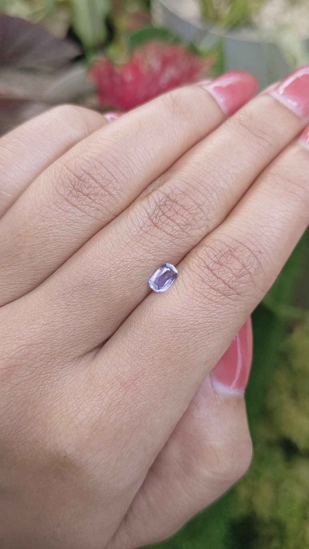 0.60 Ct. Blue Sapphire from Ceylon (Sri Lanka) Size Video