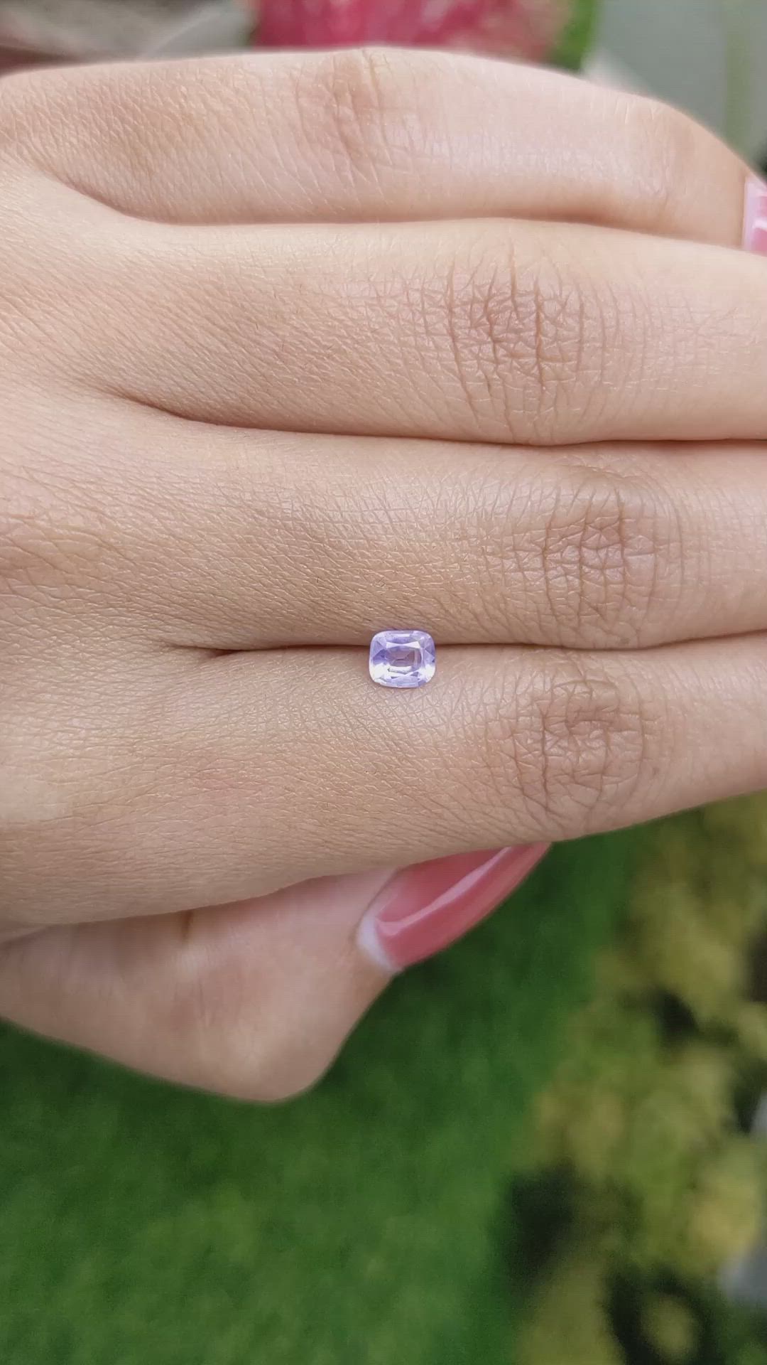 0.50 Ct. Purple Sapphire from Ceylon (Sri Lanka) Size Video