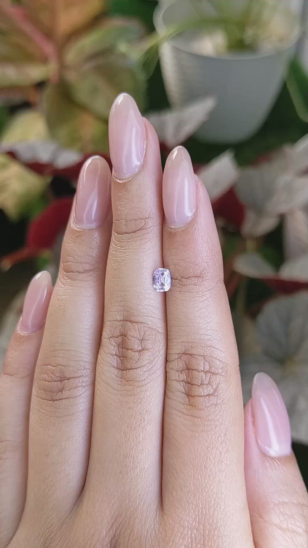 0.47 Ct. Purple Sapphire from Ceylon (Sri Lanka) Size Video