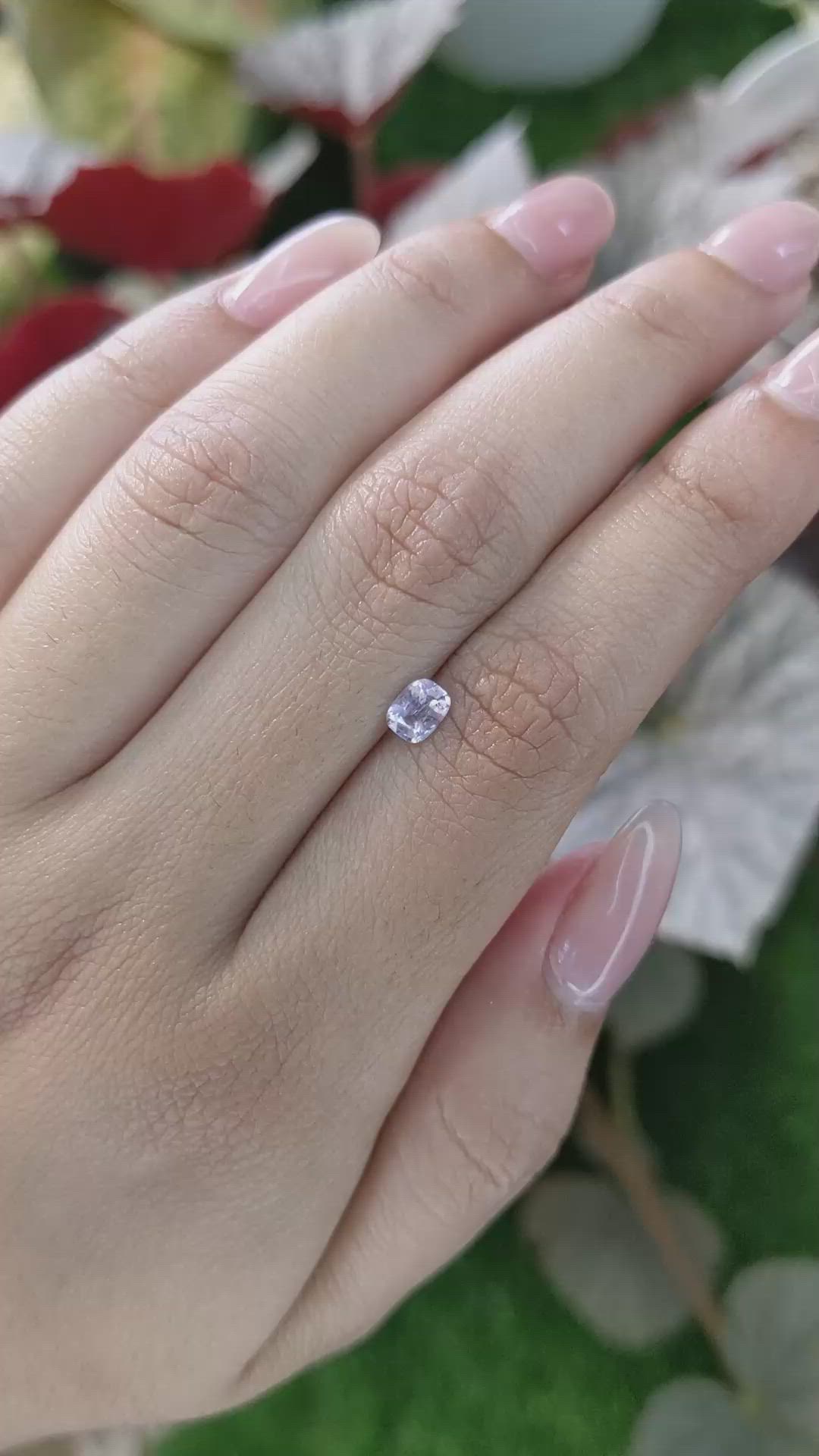 0.47 Ct. Purple Sapphire from Ceylon (Sri Lanka) Size Video