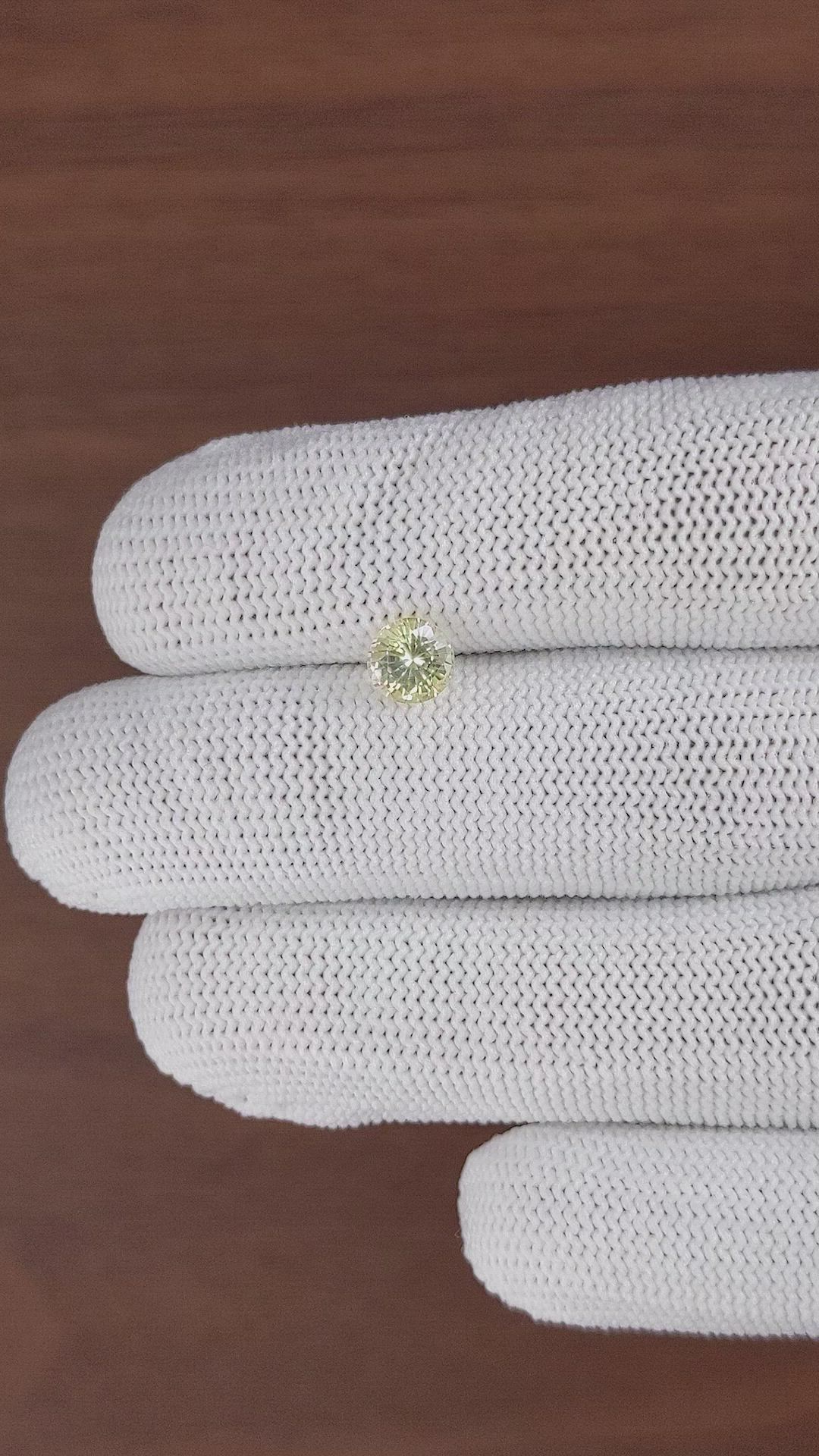 1.20 Ct. Yellow Sapphire from Ceylon (Sri Lanka) Size Video