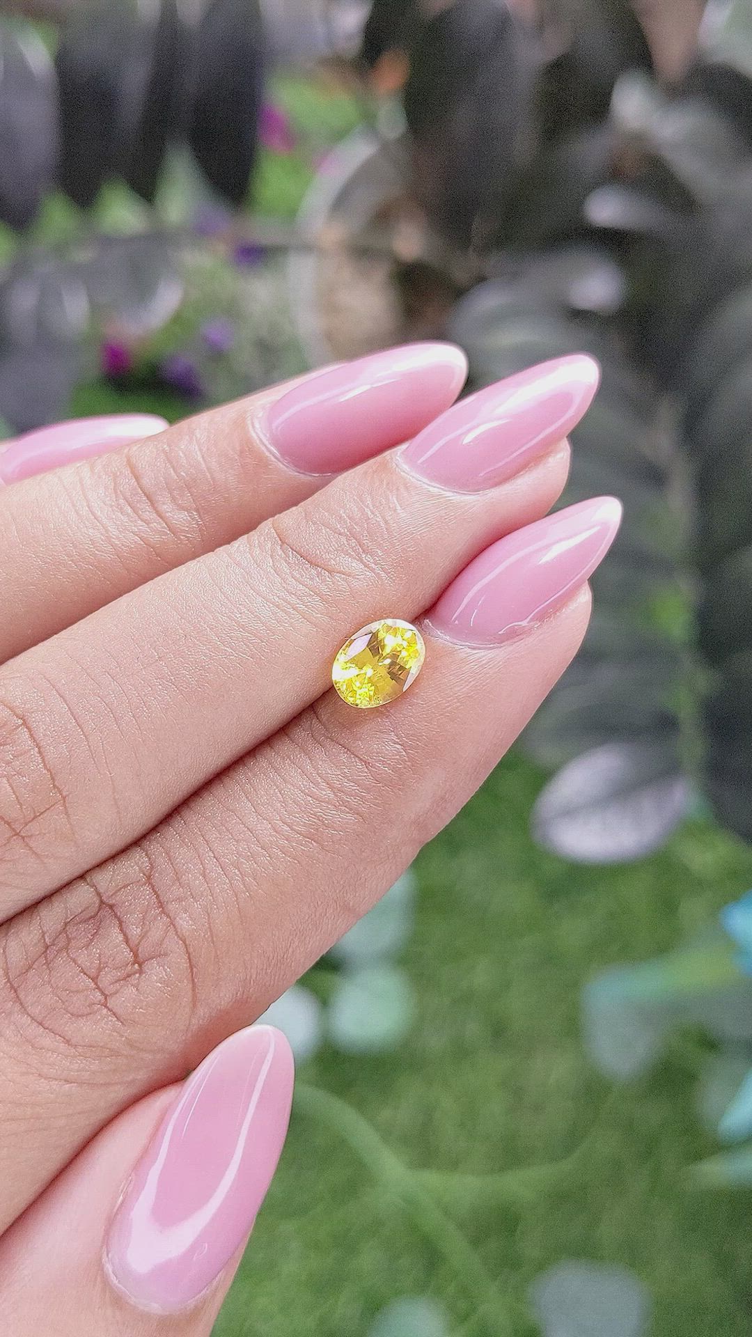 1.04 Ct. Yellow Sapphire from Ceylon (Sri Lanka) Size Video
