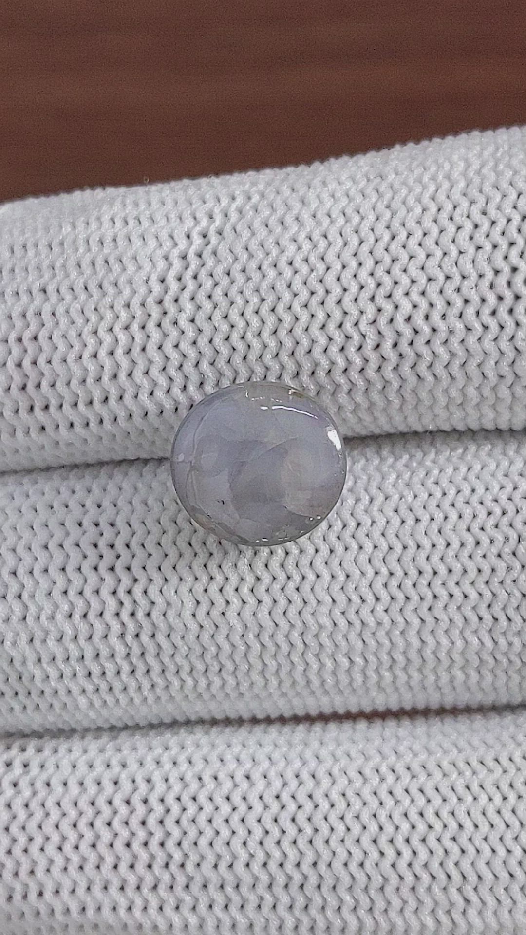 7.88 Ct. Bluish Grey Star Sapphire from Ceylon (Sri Lanka) Size Video