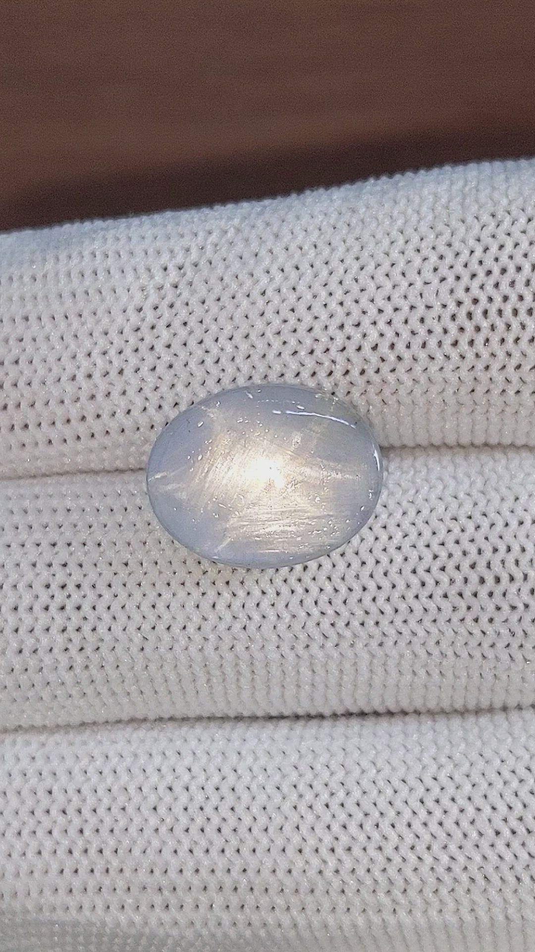 11.56 Ct. Greyish Blue Star Sapphire from Ceylon (Sri Lanka) Size Video