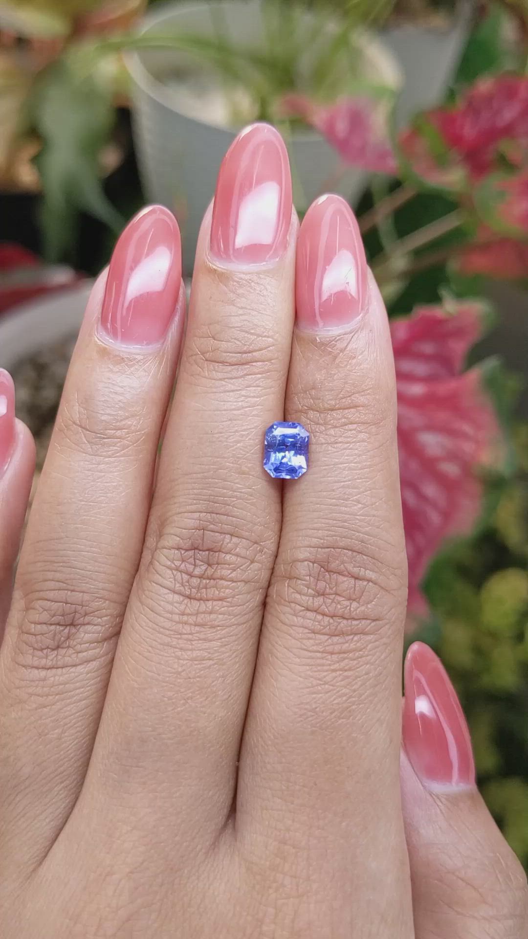 1.26 Ct. Blue Sapphire from Ceylon (Sri Lanka) Size Video