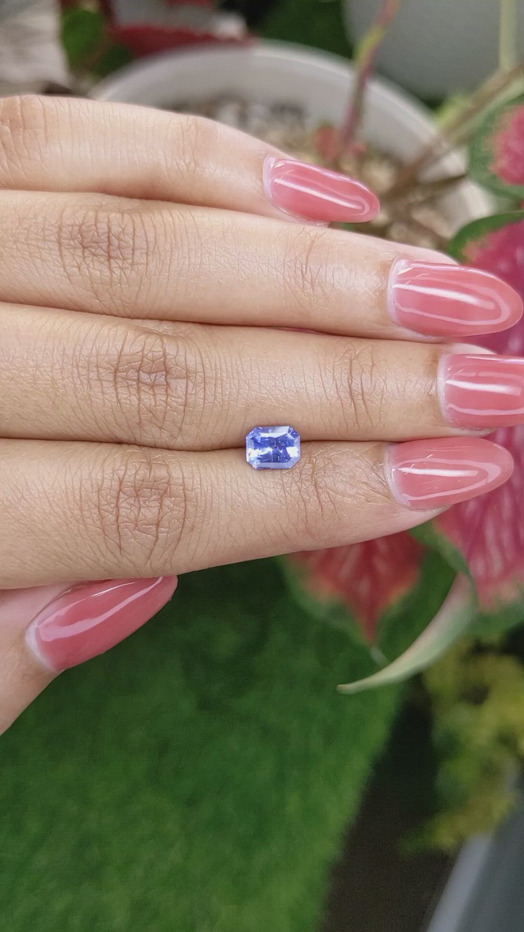 1.26 Ct. Blue Sapphire from Ceylon (Sri Lanka) Size Video